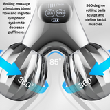 EMS + Vibrating 360 Roller Duel Tightening Face Lift Device